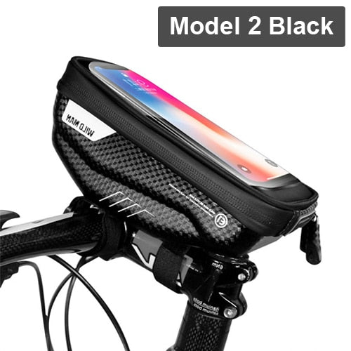 Bike Bag Frame Front Top Tube Cycling Bag Waterproof 6.6in Phone Case Touchscreen Bag MTB Pack Bicycle Accessories - Mall4Me