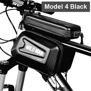 Bike Bag Frame Front Top Tube Cycling Bag Waterproof 6.6in Phone Case Touchscreen Bag MTB Pack Bicycle Accessories - Mall4Me