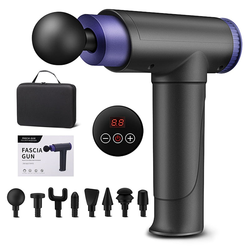 Massage Gun Stress Pain Relief Vibrator Gun Body Massager Deep Muscle Massage Gun Relaxation Slimming Shaping Tissue Massage - Mall4Me