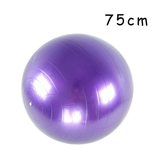 PVC Fitness Balls Yoga Ball Thickened Explosion-proof Exercise Home Gym Pilates Equipment Balance Ball 45cm/55cm/65cm/75cm/85cm - Mall4Me