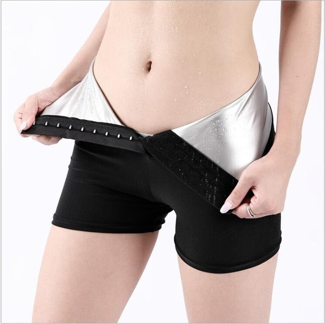 Sweat Sauna Pants Body Shaper Weight Loss Slimming Pants Women Waist Trainer Tummy Hot Thermo Sweat Leggings Fitness Workout - Mall4Me