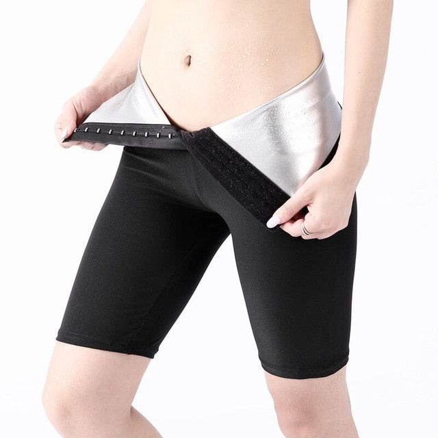 Sweat Sauna Pants Body Shaper Weight Loss Slimming Pants Women Waist Trainer Tummy Hot Thermo Sweat Leggings Fitness Workout - Mall4Me
