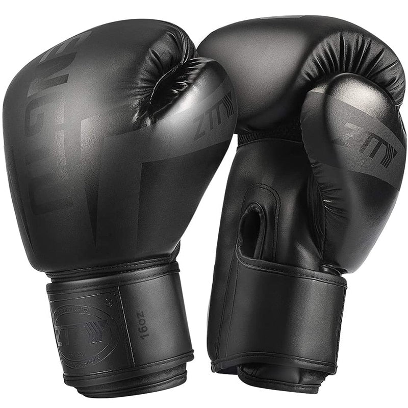ZTTY Kick Boxing Gloves for Men Women PU Karate Muay Thai Guantes De Boxeo Free Fight MMA Sanda Training Adults Kids Equipment - Mall4Me
