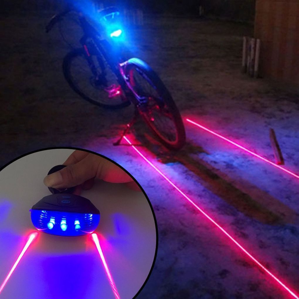 Waterproof Bicycle Cycling Lights Taillights LED Laser Safety Warning Bicycle Lights Bicycle Tail Bicycle Accessories Light - Mall4Me