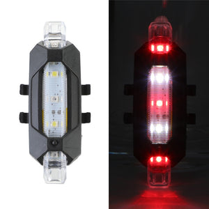 Bike Light USB LED Rechargeable Set Mountain Cycle Front Back Headlight - Mall4Me