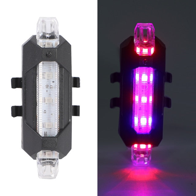 Bike Light USB LED Rechargeable Set Mountain Cycle Front Back Headlight - Mall4Me