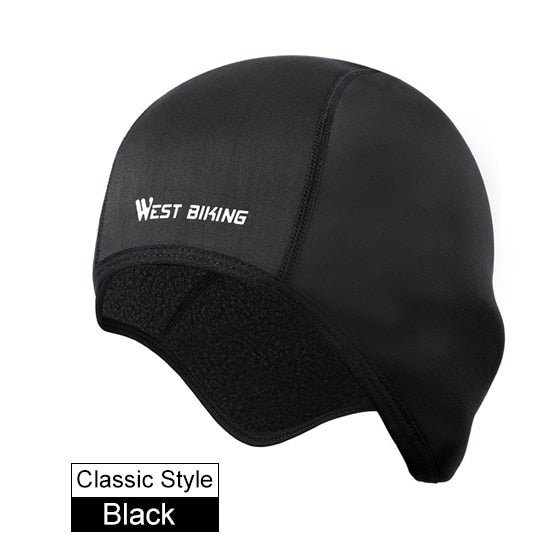 WEST BIKING Winter Cycling Caps Windproof Warm Fleece Bike Hat Outdoor Sport Balaclava Skiing Snowboard Running Helmet Liner Cap - Mall4Me