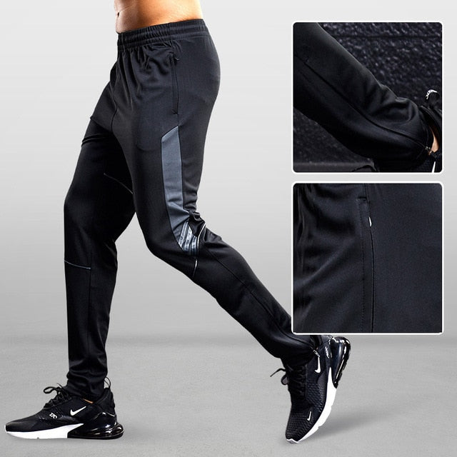 New Sport Pants Men Running Pants With Zipper Pockets Training and Joggings Men Pants Soccer Pants Fitness Pants For Men - Mall4Me