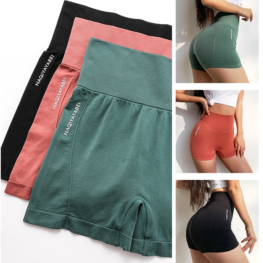 LOOZYKIT High Waist Workout Shorts Vital Seamless Fitness Yoga Shorts Scrunch Butt Yoga Running Shorts Sport Women Gym Leggings - Mall4Me