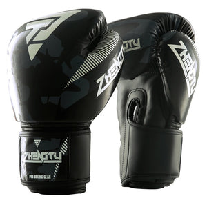 ZTTY Kick Boxing Gloves for Men Women PU Karate Muay Thai Guantes De Boxeo Free Fight MMA Sanda Training Adults Kids Equipment - Mall4Me