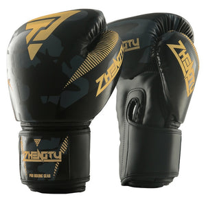 ZTTY Kick Boxing Gloves for Men Women PU Karate Muay Thai Guantes De Boxeo Free Fight MMA Sanda Training Adults Kids Equipment - Mall4Me