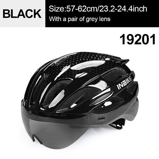 INBIKE Cycling Helmet with Goggles Ultralight MTB Bike Helmet Men Women Mountain Road casco Sport Specialiced Bicycle Helmets - Mall4Me