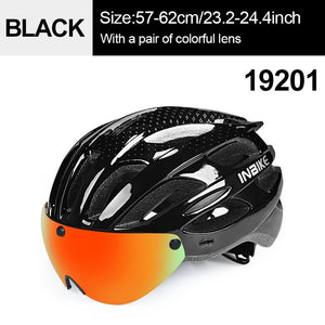 INBIKE Cycling Helmet with Goggles Ultralight MTB Bike Helmet Men Women Mountain Road casco Sport Specialiced Bicycle Helmets - Mall4Me