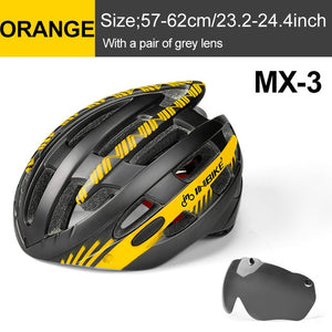 INBIKE Cycling Helmet with Goggles Ultralight MTB Bike Helmet Men Women Mountain Road casco Sport Specialiced Bicycle Helmets - Mall4Me