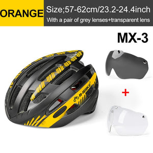 INBIKE Cycling Helmet with Goggles Ultralight MTB Bike Helmet Men Women Mountain Road casco Sport Specialiced Bicycle Helmets - Mall4Me