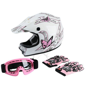 DOT Youth Kids Helmet Dirt Bike ATV MX full face helmets - Mall4Me