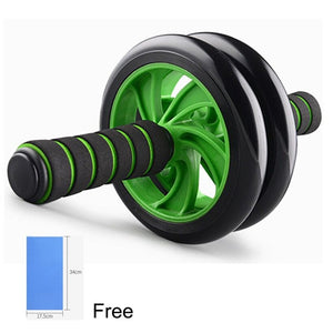 Double AB Roller Resistance Pull Rope ABS Wheel Roller Men Women Fitness Muscle Trainer Fitness Equipment for Gym Trainer - Mall4Me