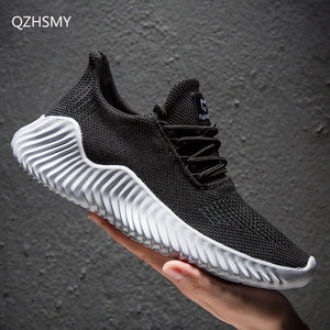 Mesh Men Shoes Breathable White Mens Sneakers Trendy Lace-Up Lightweight Black Walking Big Size Man Tenis Shoe Zapatillas Hombre - Mall4Me