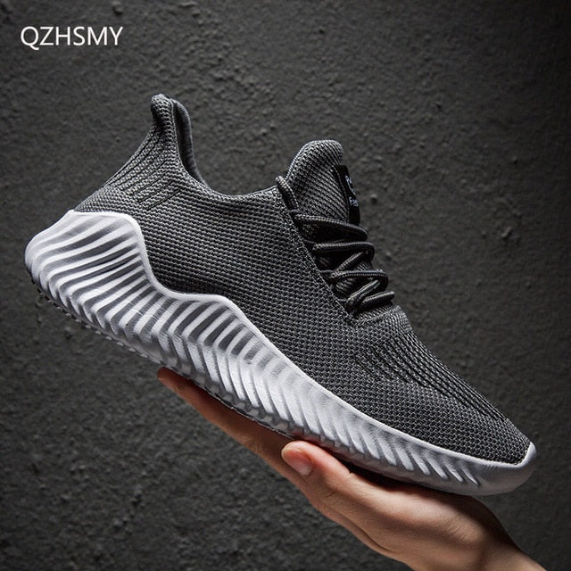 Mesh Men Shoes Breathable White Mens Sneakers Trendy Lace-Up Lightweight Black Walking Big Size Man Tenis Shoe Zapatillas Hombre - Mall4Me