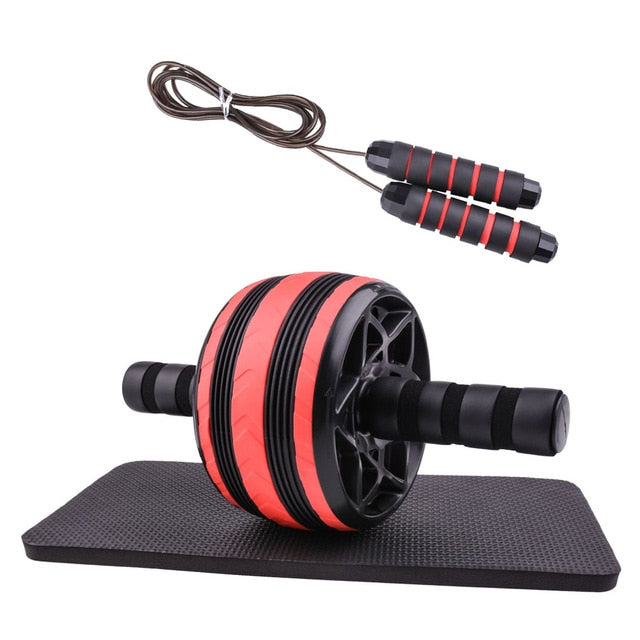 AB Roller Power Wheels Machine Push up Bar Skipping Jump Rope Gym Workout Equipment Abdominal Trainer - Mall4Me