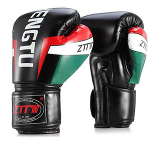 ZTTY Kick Boxing Gloves for Men Women PU Karate Muay Thai Guantes De Boxeo Free Fight MMA Sanda Training Adults Kids Equipment - Mall4Me
