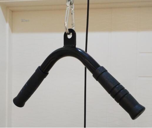 Gym Home Pully Cable Machine Attachments Biceps Triceps Blaster T-bar Handle Grip For Pull Down Rope Rowing Machine Accessories - Mall4Me