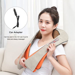 Electrical Back Shoulder Body Neck Massager Multifunctional Infrared Heated Kneading - Mall4Me