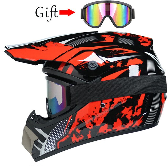 Free shipping Professional Racing Motocross Helmet ATV Motorcycle Shell For Off-Road Casco Dirt Bike Cartoon Children Helmet - Mall4Me