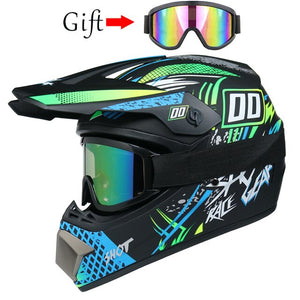 Free shipping Professional Racing Motocross Helmet ATV Motorcycle Shell For Off-Road Casco Dirt Bike Cartoon Children Helmet - Mall4Me