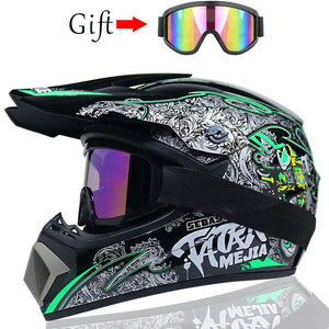 Free shipping Professional Racing Motocross Helmet ATV Motorcycle Shell For Off-Road Casco Dirt Bike Cartoon Children Helmet - Mall4Me