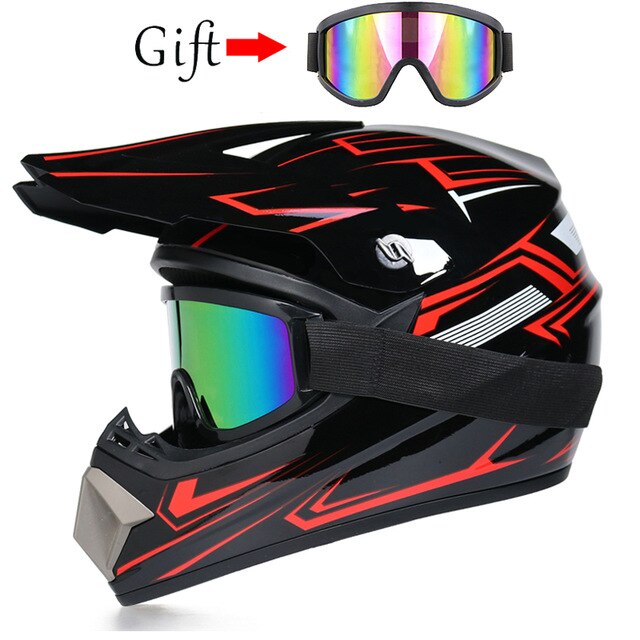 Free shipping Professional Racing Motocross Helmet ATV Motorcycle Shell For Off-Road Casco Dirt Bike Cartoon Children Helmet - Mall4Me