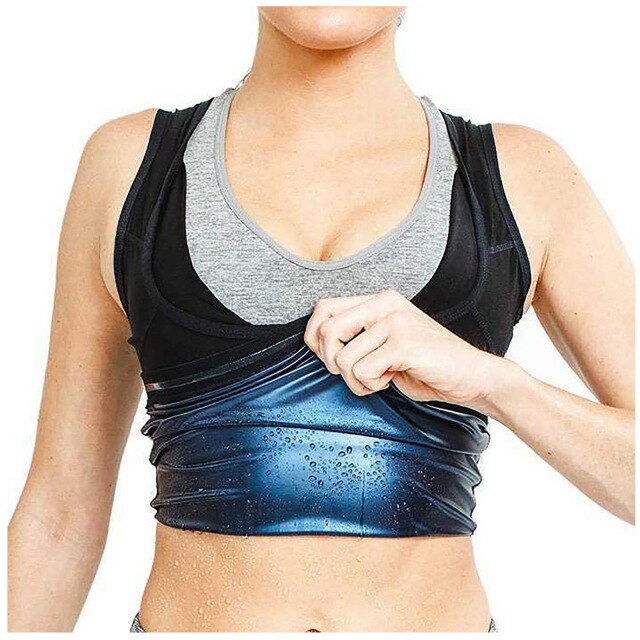 Women Neoprene Sweat Sauna Vest Fat Burning Belly Vest Body Shaper Waist Trainer Slimming Gym Underwear Clothes Women Shapewear - Mall4Me