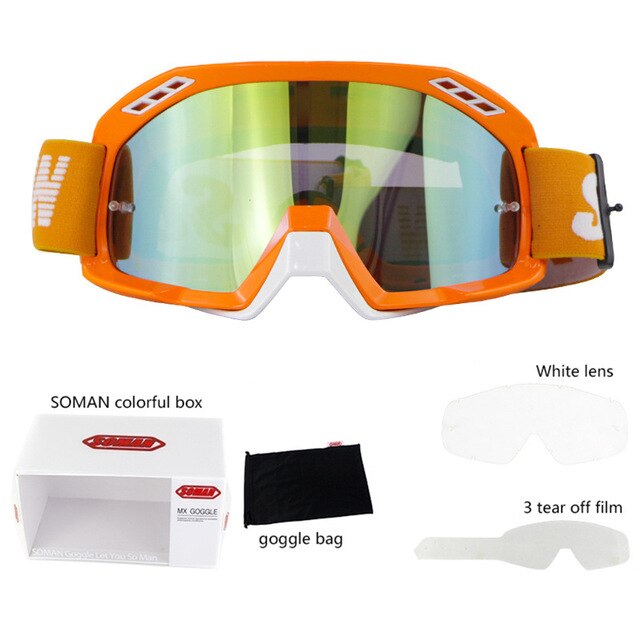 Motocross Goggles Glasses ATV DH MTB Skiing Sport Eye Ware MX - Mall4Me