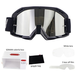 Motocross Goggles Glasses ATV DH MTB Skiing Sport Eye Ware MX - Mall4Me