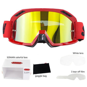 Motocross Goggles Glasses ATV DH MTB Skiing Sport Eye Ware MX - Mall4Me