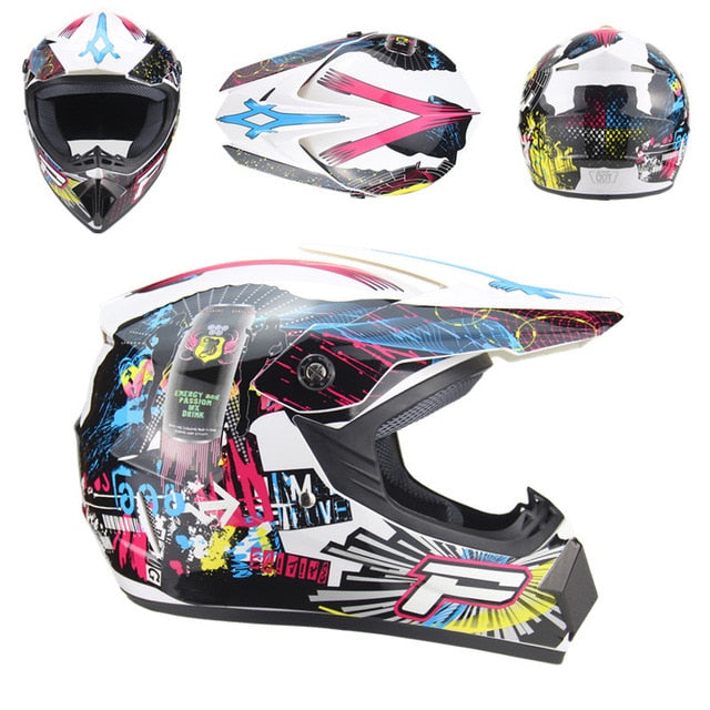 Cross Country Motorcycle Helmet Men's Mountain Downhill Helmet Women's High Race Motorcycle Helmet Kart Protective ATV Helmet - Mall4Me