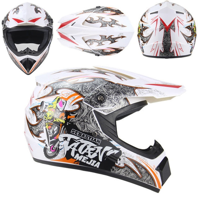 Cross Country Motorcycle Helmet Men's Mountain Downhill Helmet Women's High Race Motorcycle Helmet Kart Protective ATV Helmet - Mall4Me