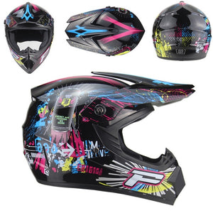 Cross Country Motorcycle Helmet Men's Mountain Downhill Helmet Women's High Race Motorcycle Helmet Kart Protective ATV Helmet - Mall4Me