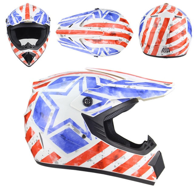 Cross Country Motorcycle Helmet Men's Mountain Downhill Helmet Women's High Race Motorcycle Helmet Kart Protective ATV Helmet - Mall4Me