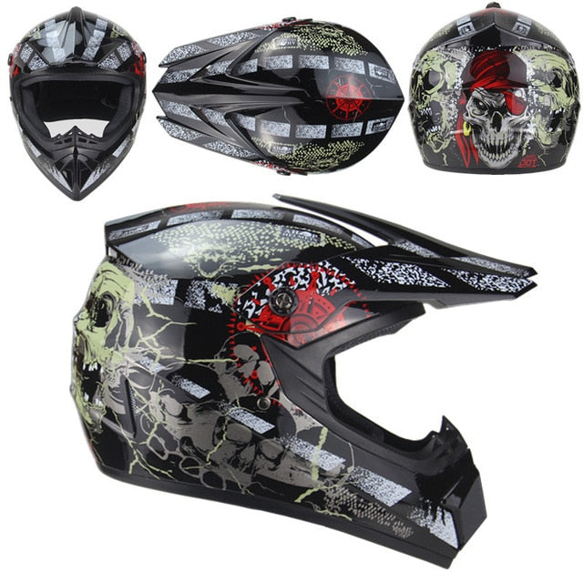 Cross Country Motorcycle Helmet Men's Mountain Downhill Helmet Women's High Race Motorcycle Helmet Kart Protective ATV Helmet - Mall4Me